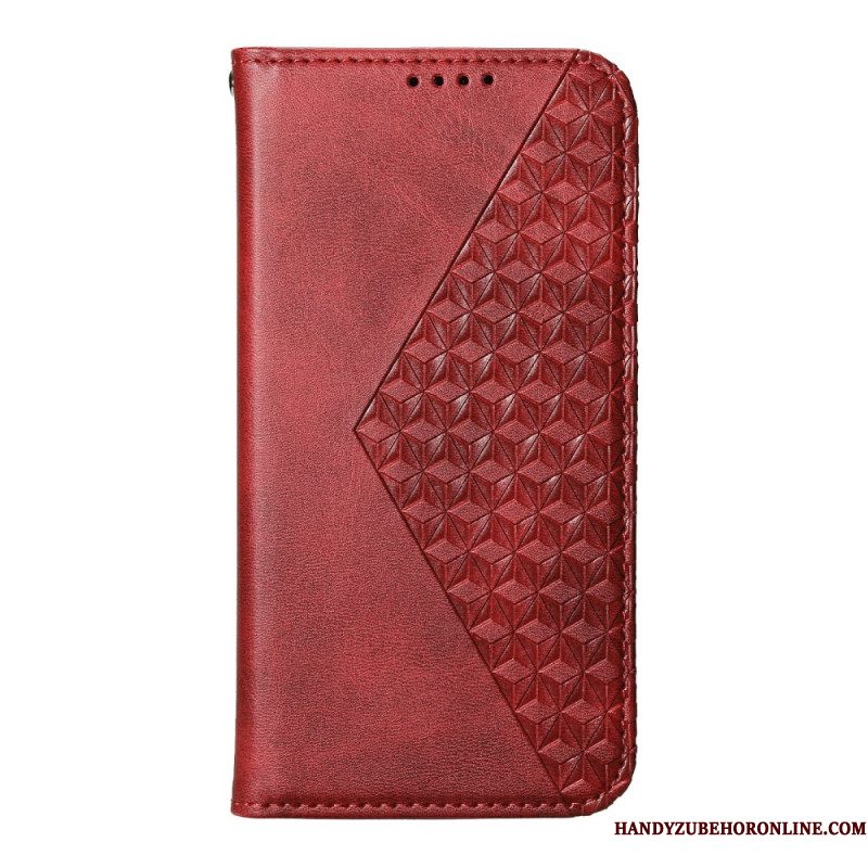 Folio-hoesje Voor Samsung Galaxy S26 Reliëfgeometrie