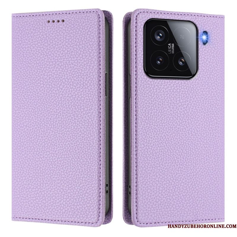 Folio-hoesje Voor Xiaomi 15 Rfid-blokkerend Leer-effect