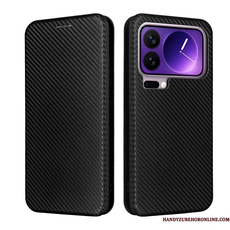 Folio-hoesje Voor Xiaomi 17 Pro Max Koolstofvezel