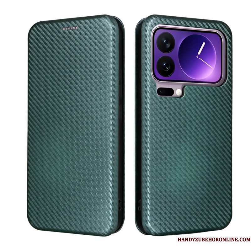 Folio-hoesje Voor Xiaomi 17 Pro Max Koolstofvezel