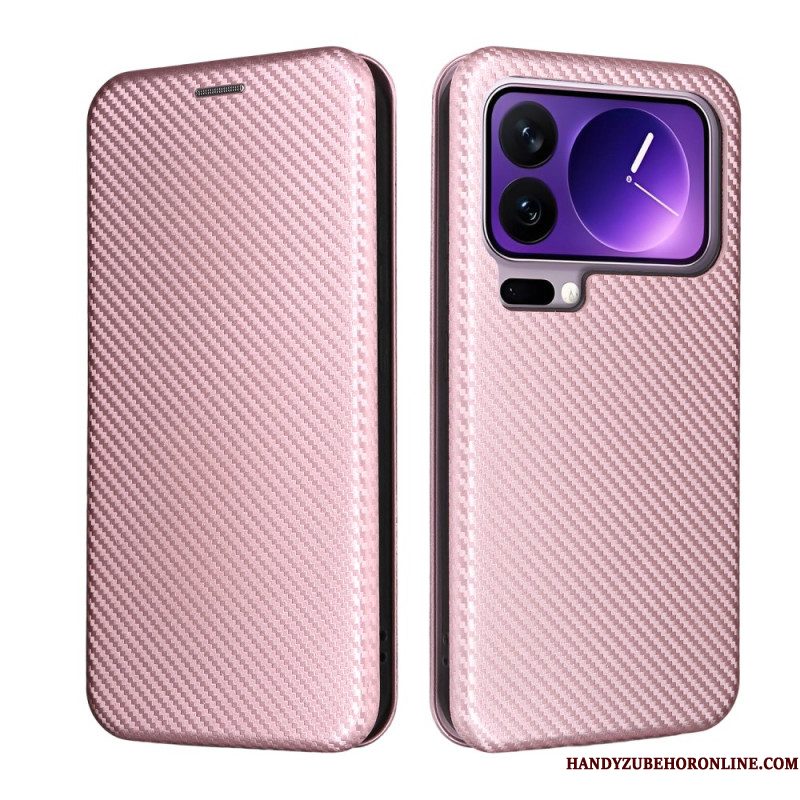 Folio-hoesje Voor Xiaomi 17 Pro Max Koolstofvezel
