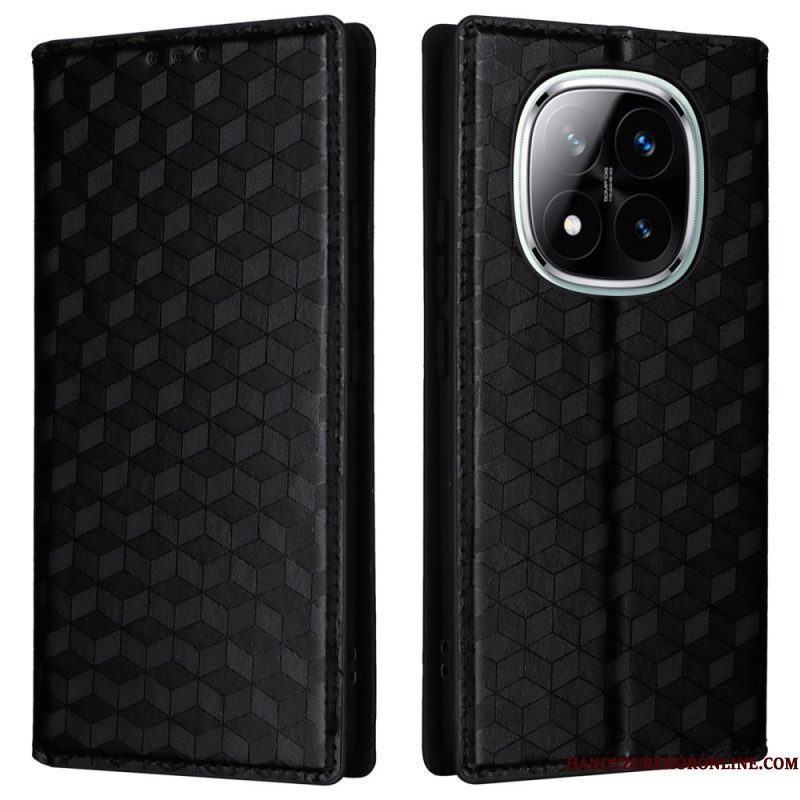 Folio-hoesje Voor Xiaomi Redmi Note 14 Pro 4g 3d Diamanten