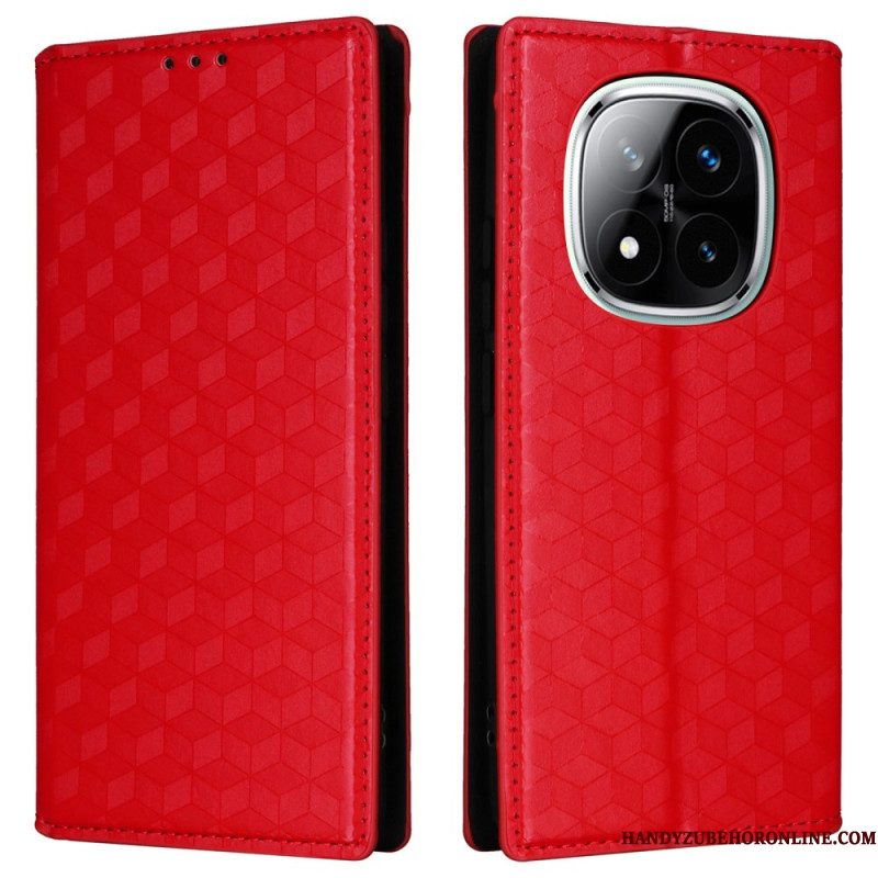 Folio-hoesje Voor Xiaomi Redmi Note 14 Pro 4g 3d Diamanten