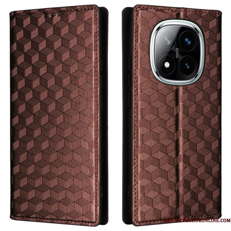 Folio-hoesje Voor Xiaomi Redmi Note 14 Pro 4g 3d Diamanten