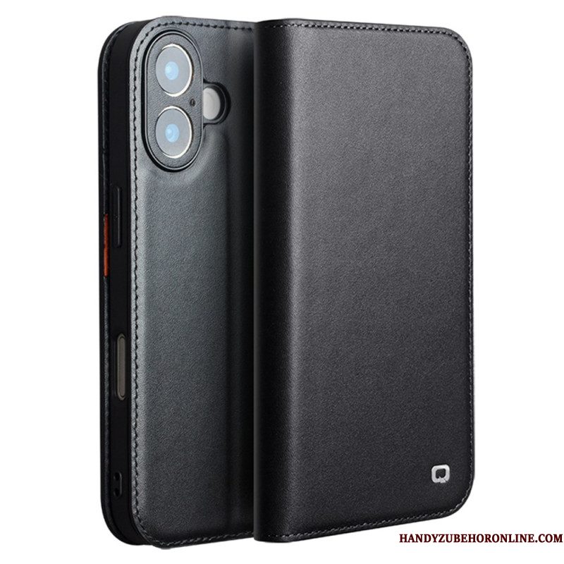 Folio-hoesje Voor iPhone 17 Qialino Leer