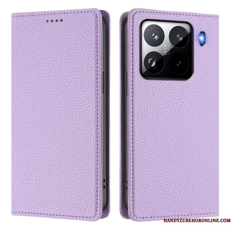 Folio-hoesje Xiaomi 15 Pro Rfid-blokkerend Kunstleer