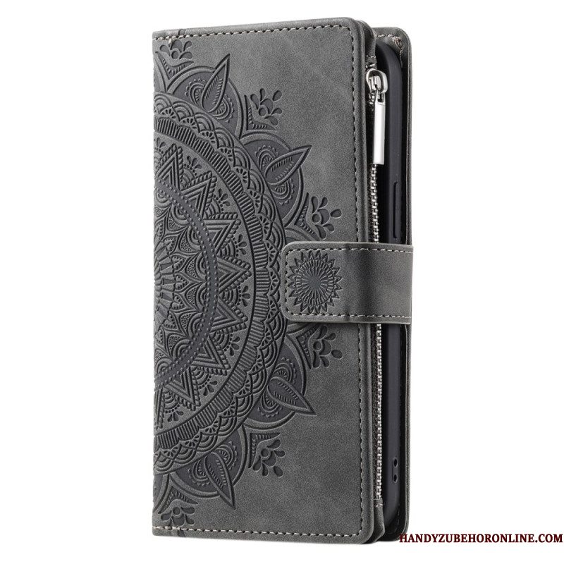 Folio-hoesje Xiaomi 15 Pro Telefoonhoesje Portemonnee Met Mandala-suède-effect