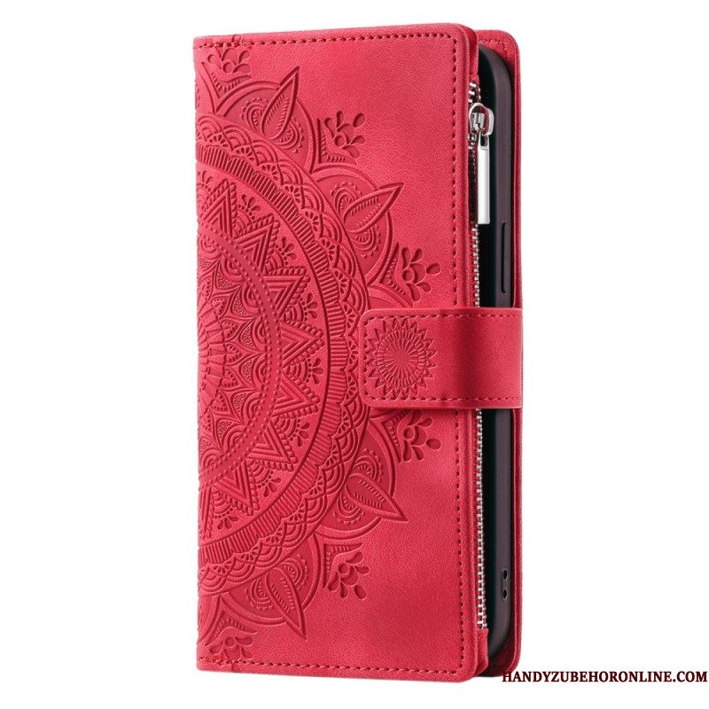 Folio-hoesje Xiaomi 15 Pro Telefoonhoesje Portemonnee Met Mandala-suède-effect