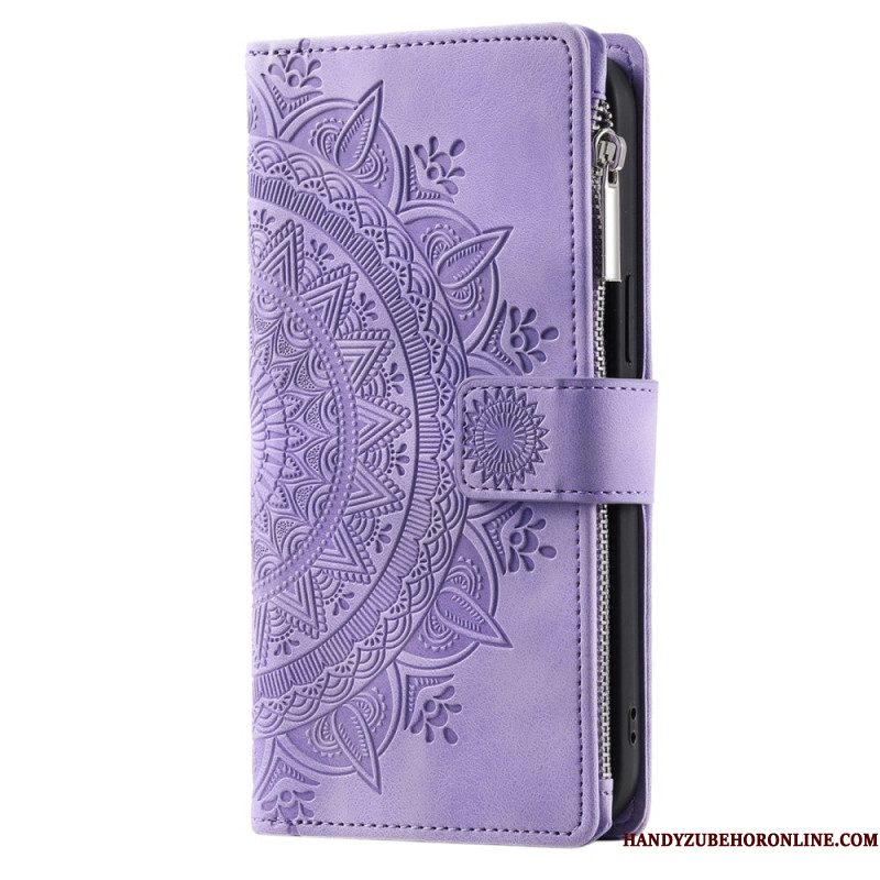 Folio-hoesje Xiaomi 15 Pro Telefoonhoesje Portemonnee Met Mandala-suède-effect