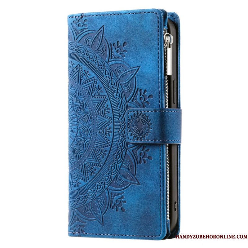 Folio-hoesje Xiaomi 15 Pro Telefoonhoesje Portemonnee Met Mandala-suède-effect