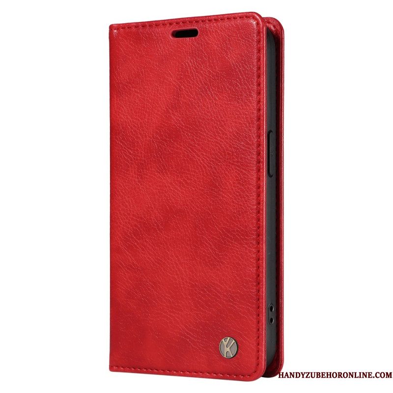 Folio-hoesje Xiaomi 15 Pro Yikatu Leer-effect