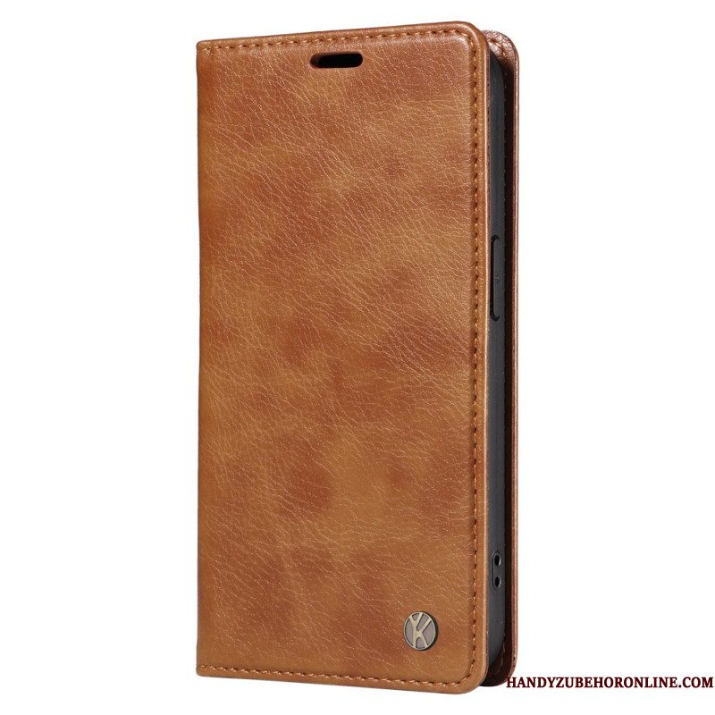 Folio-hoesje Xiaomi 15 Pro Yikatu Leer-effect