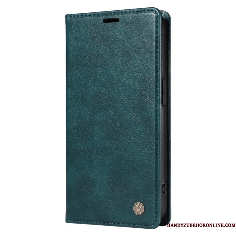 Folio-hoesje Xiaomi 15 Pro Yikatu Leer-effect