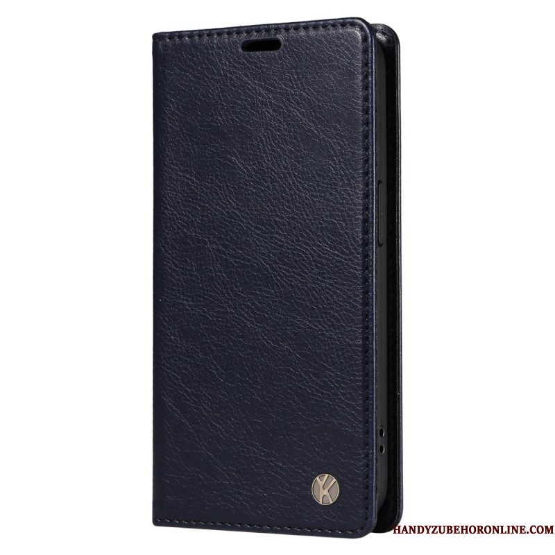 Folio-hoesje Xiaomi 15 Pro Yikatu Leer-effect