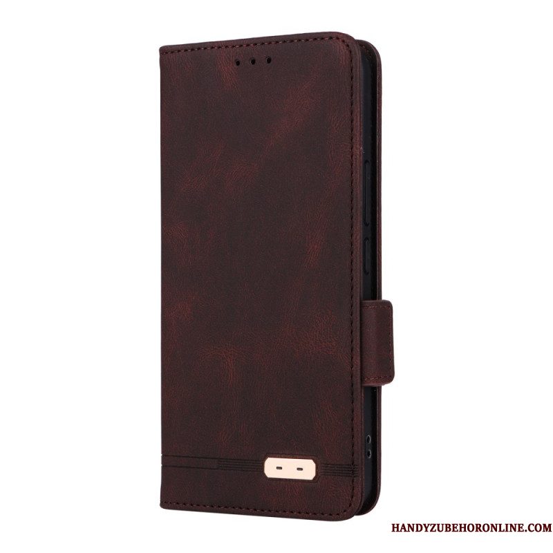 Folio-hoesje Xiaomi 15 Telefoonhoesje Portemonnee Met Metallic Decoratie