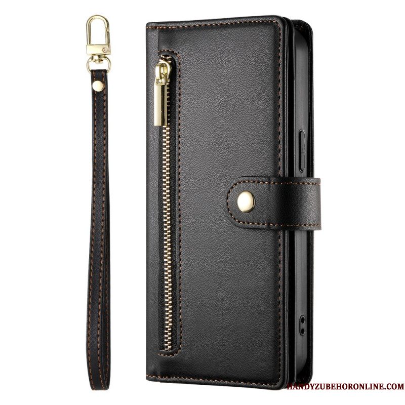 Folio-hoesje Xiaomi 15 Ultra Portemonnee Met Band En Schouderband