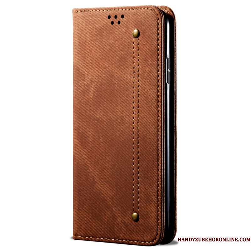 Folio-hoesje Xiaomi 15 Ultra Telefoonhoesje Denimstof