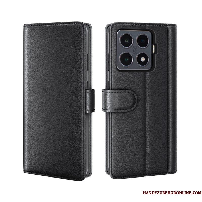 Folio-hoesje Xiaomi 15t Pro Echt Leer