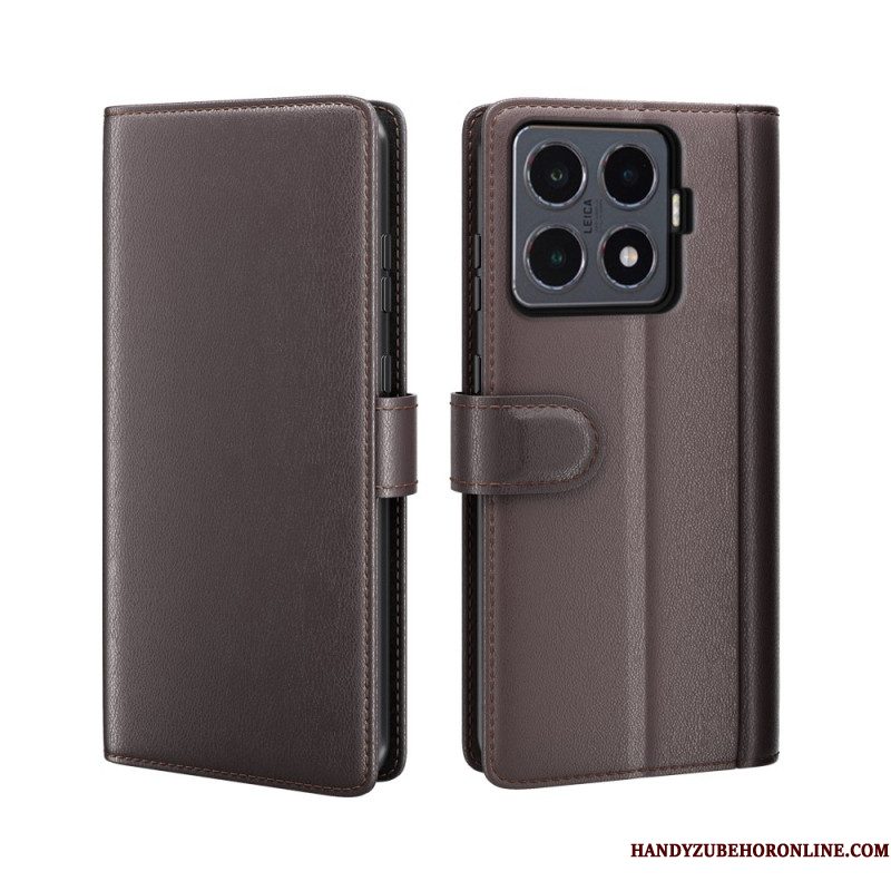 Folio-hoesje Xiaomi 15t Pro Echt Leer
