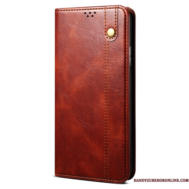 Folio-hoesje Xiaomi 15t Pro Telefoonhoesje Gewaxt Kunstleer