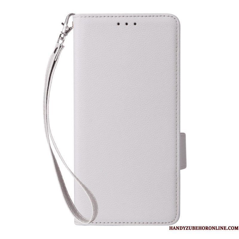 Folio-hoesje Xiaomi 15t Pro Telefoonhoesje Kunstleer Met Koord