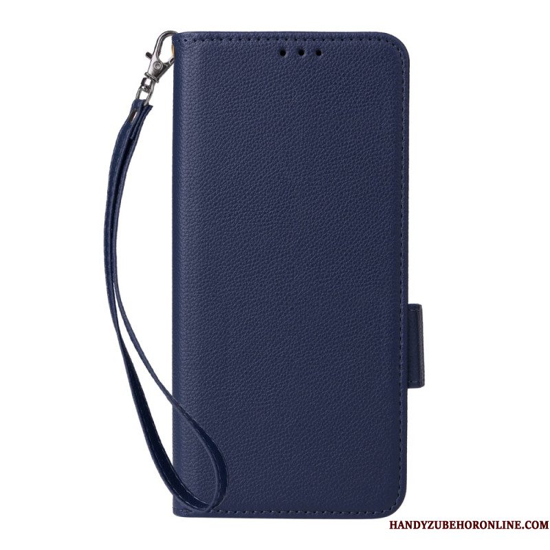 Folio-hoesje Xiaomi 15t Pro Telefoonhoesje Kunstleer Met Koord