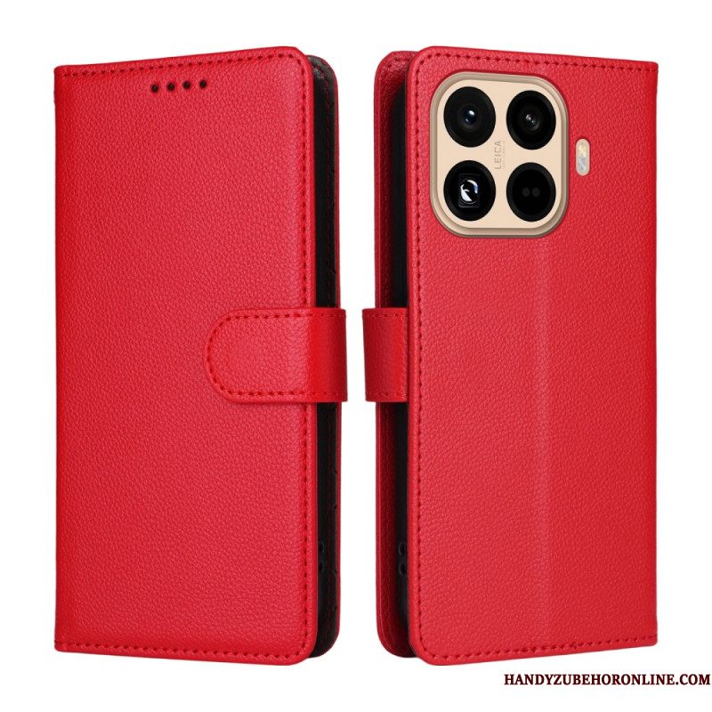 Folio-hoesje Xiaomi 15t Pro Telefoonhoesje Rfid-portemonnee Met Leerlook