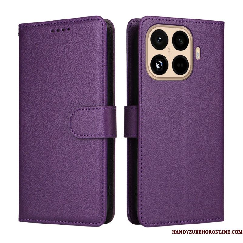 Folio-hoesje Xiaomi 15t Pro Telefoonhoesje Rfid-portemonnee Met Leerlook