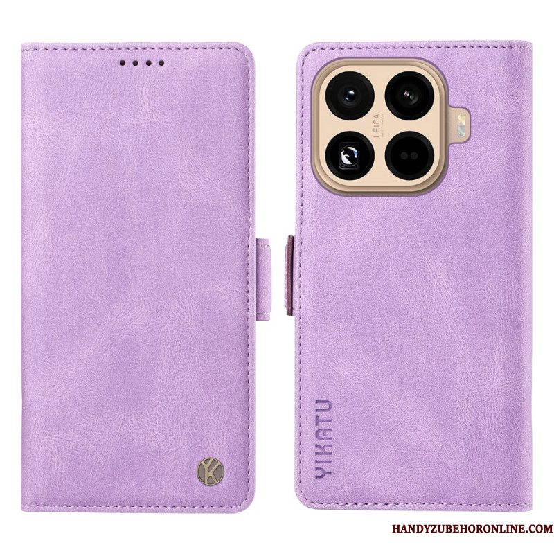 Folio-hoesje Xiaomi 15t Pro Telefoonhoesje Yikatu Lederlook