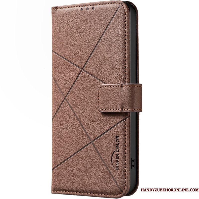Folio-hoesje Xiaomi 15t Telefoonhoesje Geometrisch Patroon Binfen-kleur
