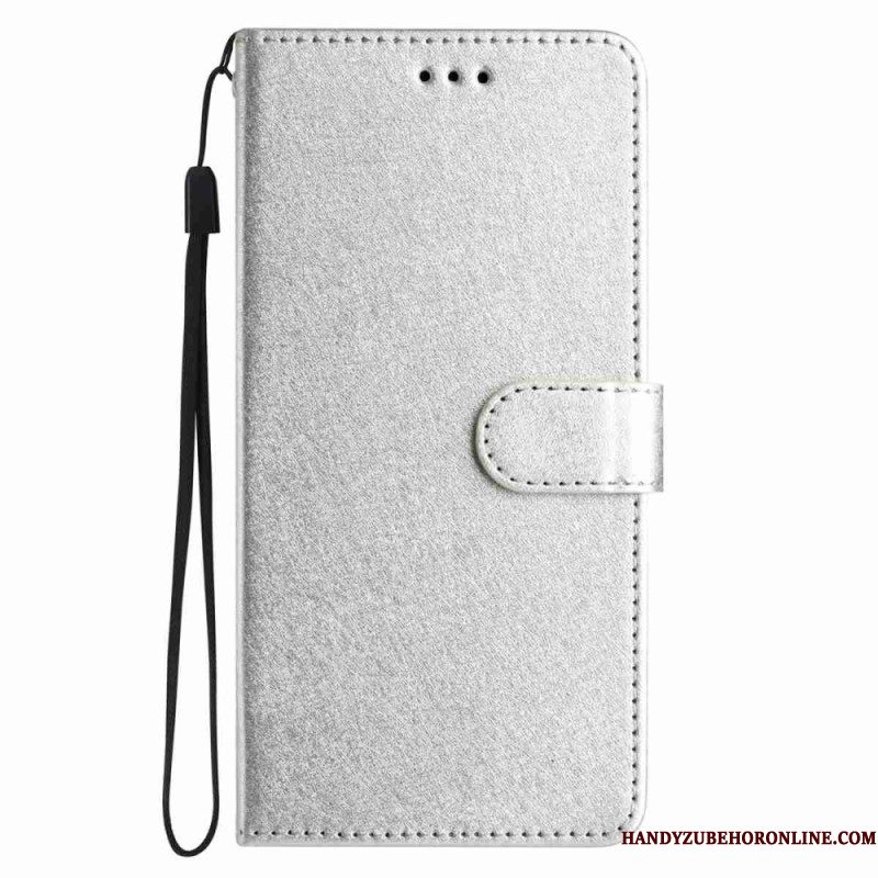 Folio-hoesje Xiaomi 15t Telefoonhoesje Zijdetextuur