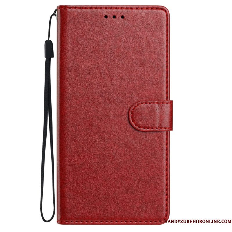 Folio-hoesje Xiaomi 17 Effen Kunstleer