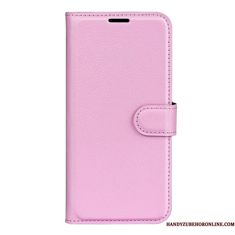 Folio-hoesje Xiaomi 17 Klassiek Lychee Kunstleer