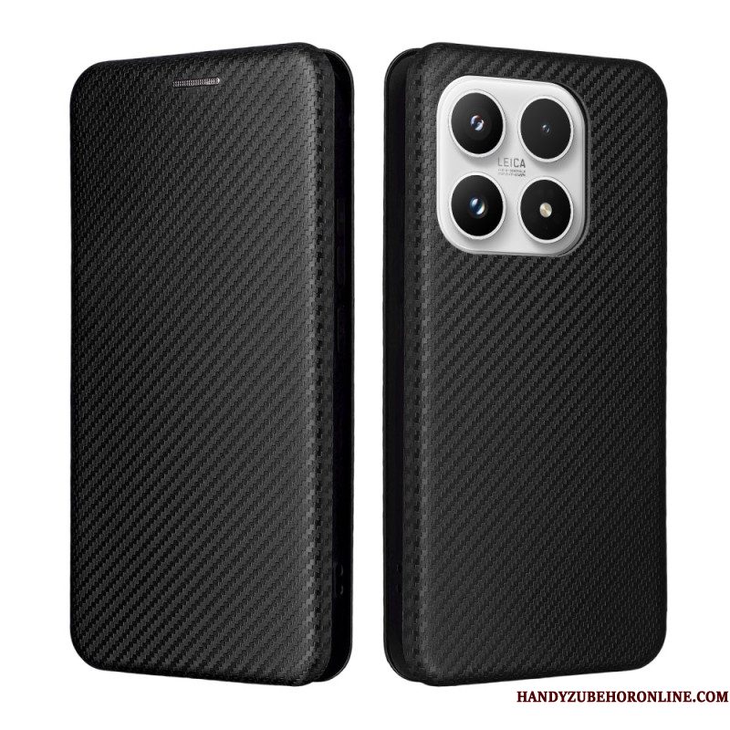 Folio-hoesje Xiaomi 17 Koolstofvezelstructuur