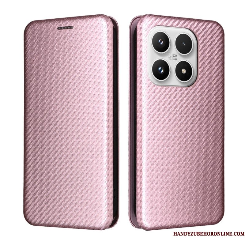 Folio-hoesje Xiaomi 17 Koolstofvezelstructuur