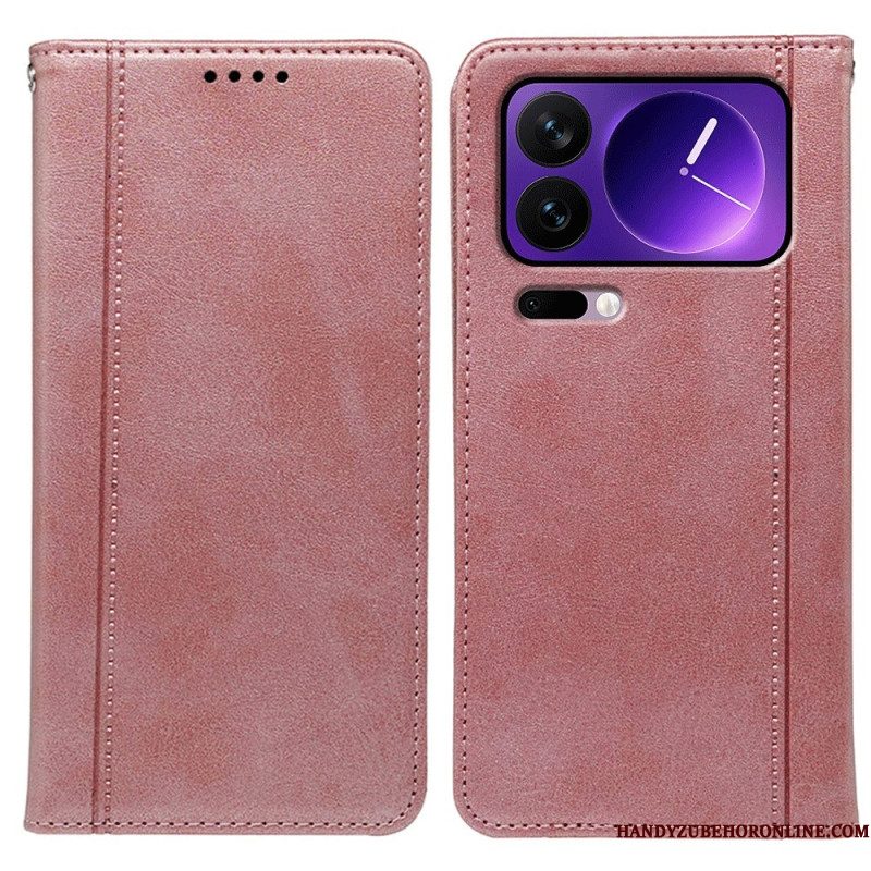 Folio-hoesje Xiaomi 17 Pro Max Bies Bescherming Hoesje