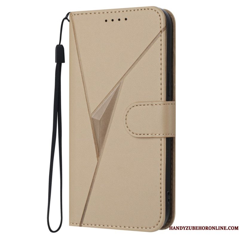 Folio-hoesje Xiaomi 17 Pro Max Telefoonhoesje Driehoekspatroon