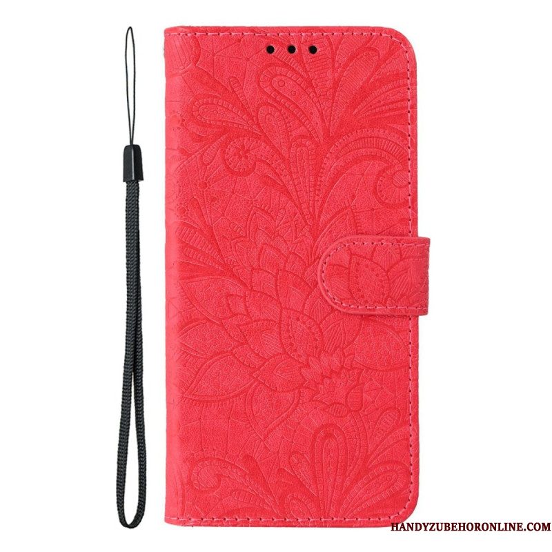 Folio-hoesje Xiaomi 17 Pro Telefoonhoesje Bloemenkantpatroon