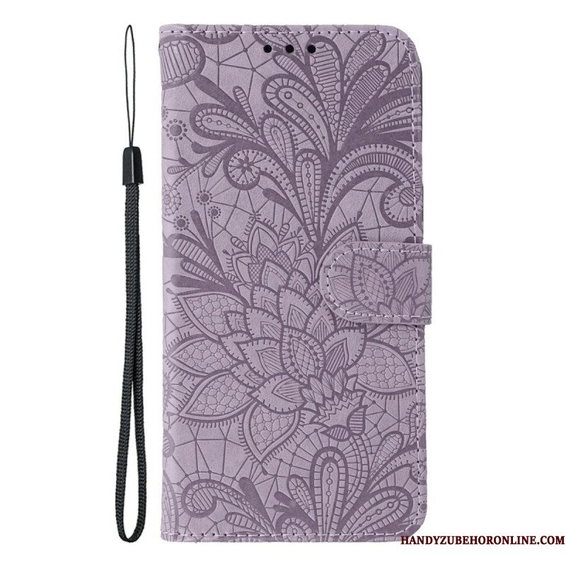 Folio-hoesje Xiaomi 17 Pro Telefoonhoesje Bloemenkantpatroon