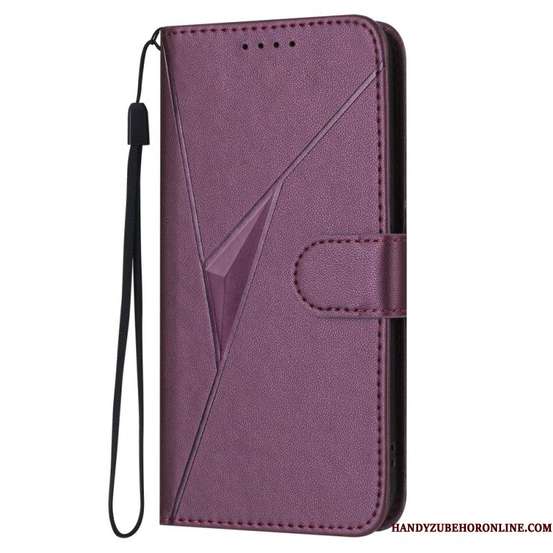 Folio-hoesje Xiaomi 17 Pro Telefoonhoesje Driehoekspatroon