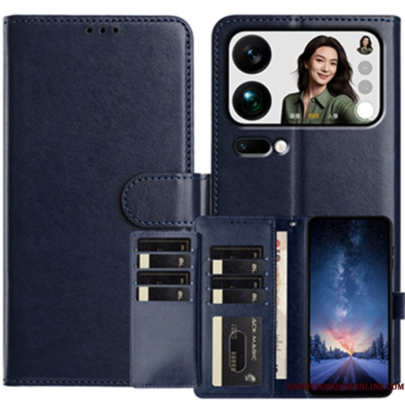 Folio-hoesje Xiaomi 17 Pro Telefoonhoesje Portemonnee Met 8 Kaartsleuven