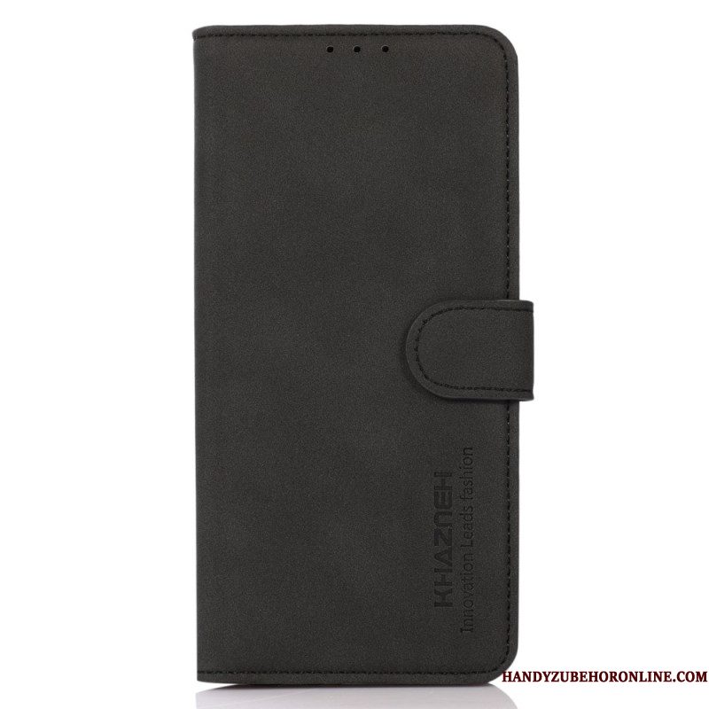 Folio-hoesje Xiaomi 17 Telefoonhoesje Khazneh Suède-effect