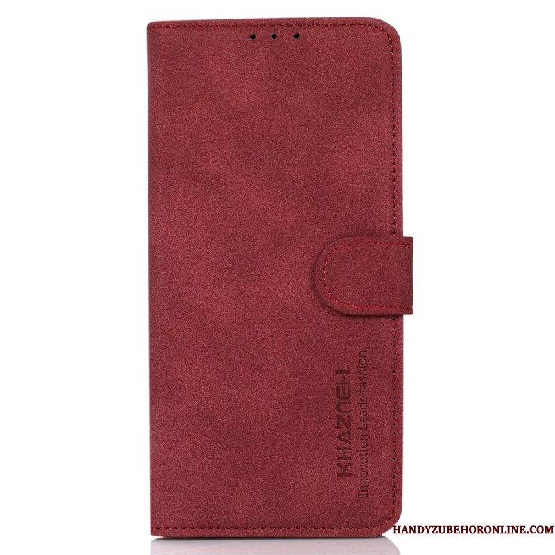 Folio-hoesje Xiaomi 17 Telefoonhoesje Khazneh Suède-effect