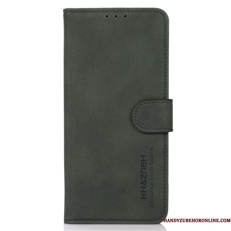Folio-hoesje Xiaomi 17 Telefoonhoesje Khazneh Suède-effect