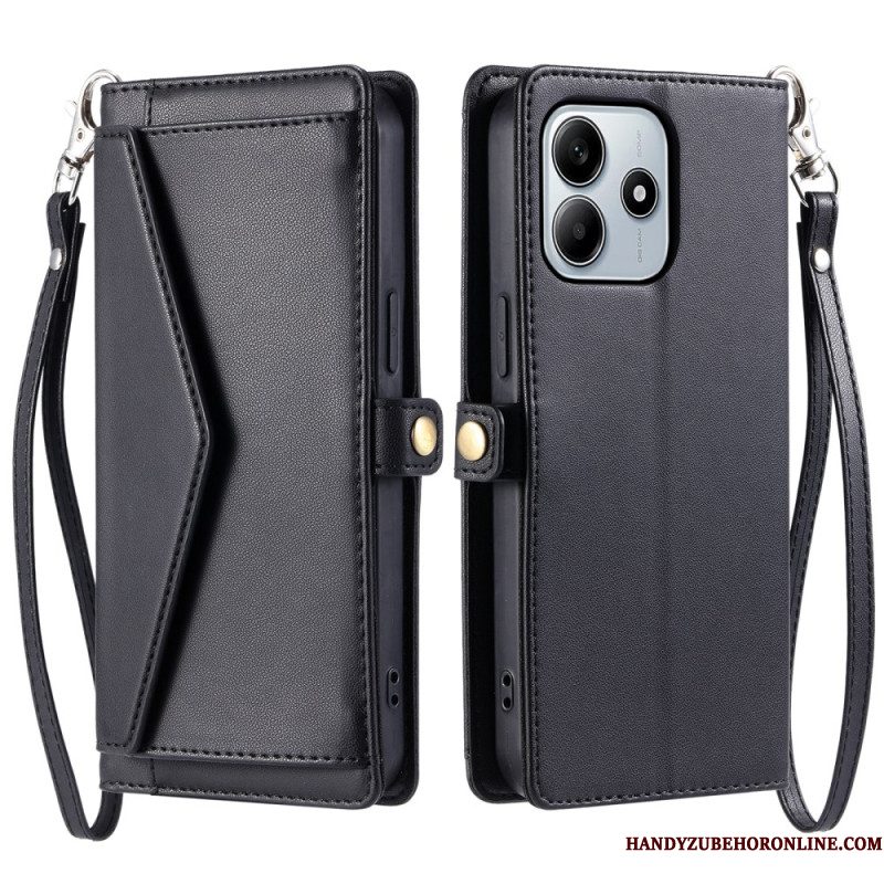Folio-hoesje Xiaomi Redmi Note 14 4g Hoesje Met Koord