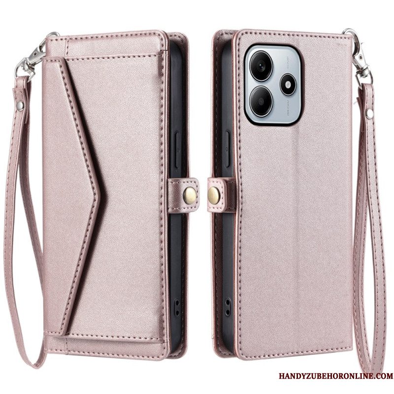 Folio-hoesje Xiaomi Redmi Note 14 4g Hoesje Met Koord