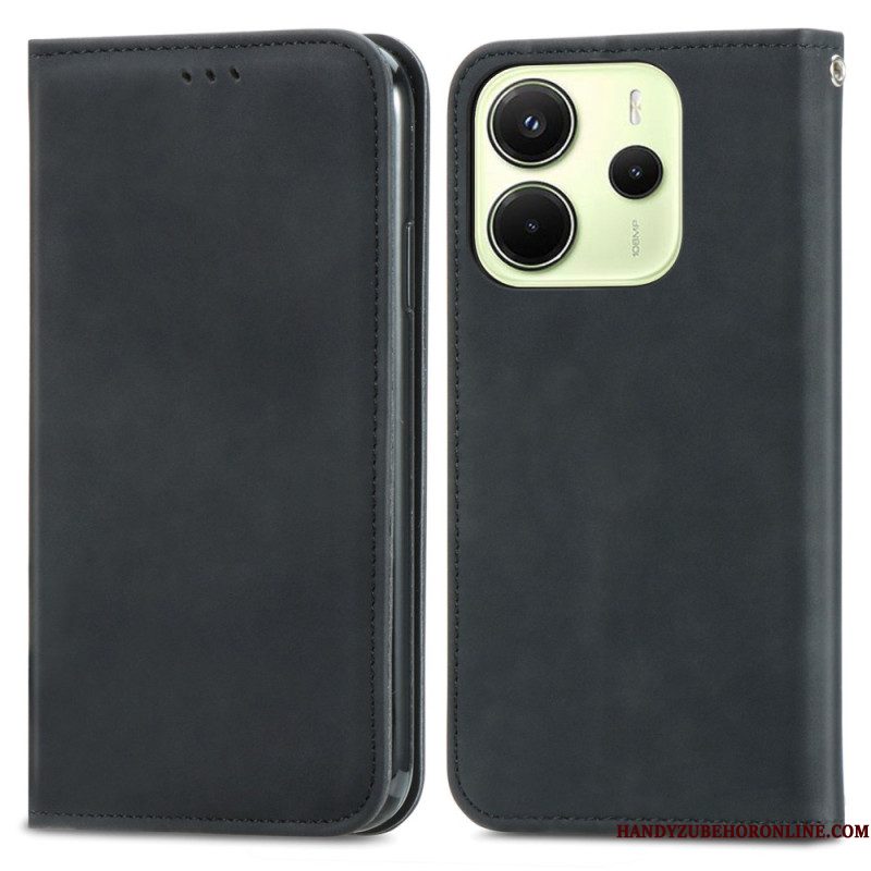 Folio-hoesje Xiaomi Redmi Note 14 4g Suède-effect