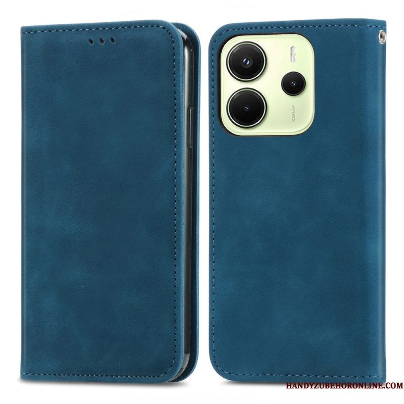 Folio-hoesje Xiaomi Redmi Note 14 4g Suède-effect