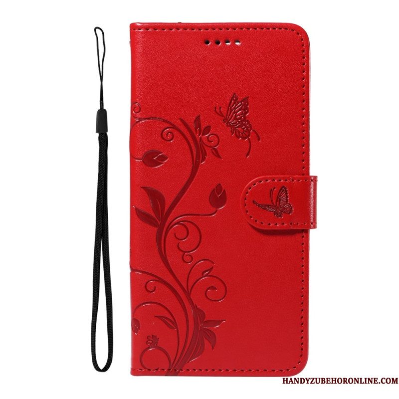 Folio-hoesje Xiaomi Redmi Note 14 4g Telefoonhoesje Bloemenpatronen