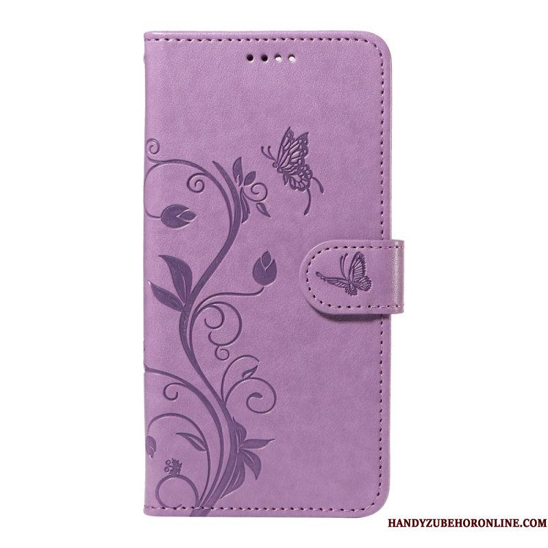 Folio-hoesje Xiaomi Redmi Note 14 4g Telefoonhoesje Bloemenpatronen